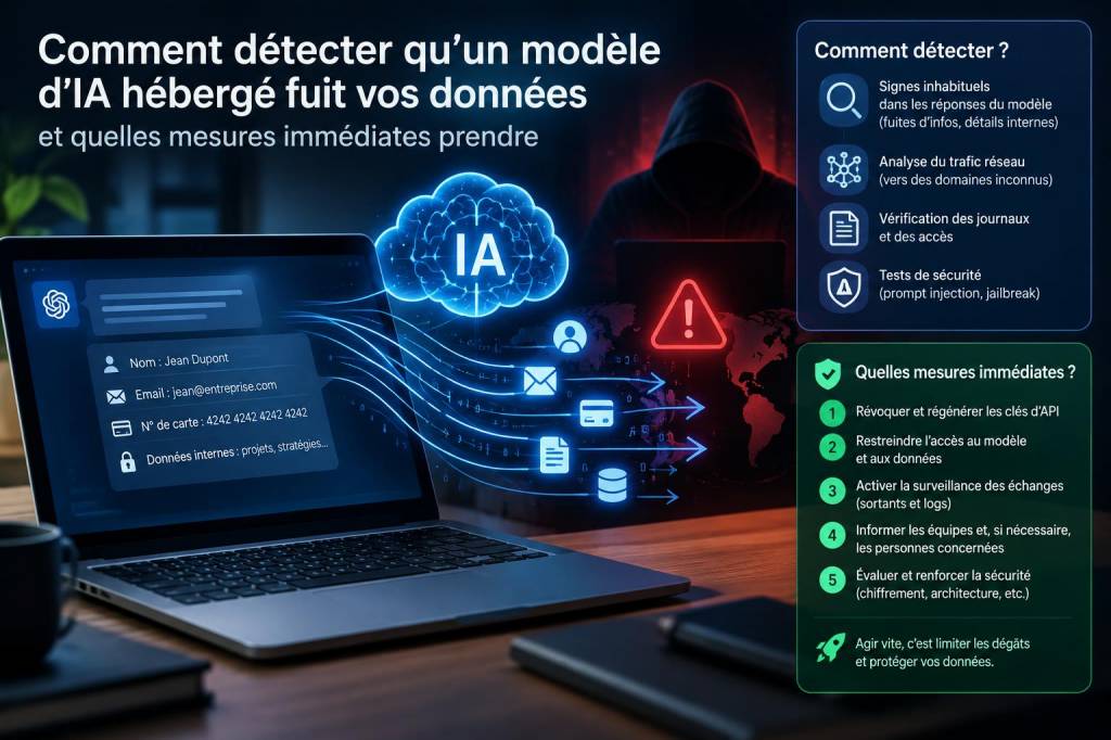 Comment détecter qu’un modèle d’ia hébergé fuit vos données et quelles mesures immédiates prendre