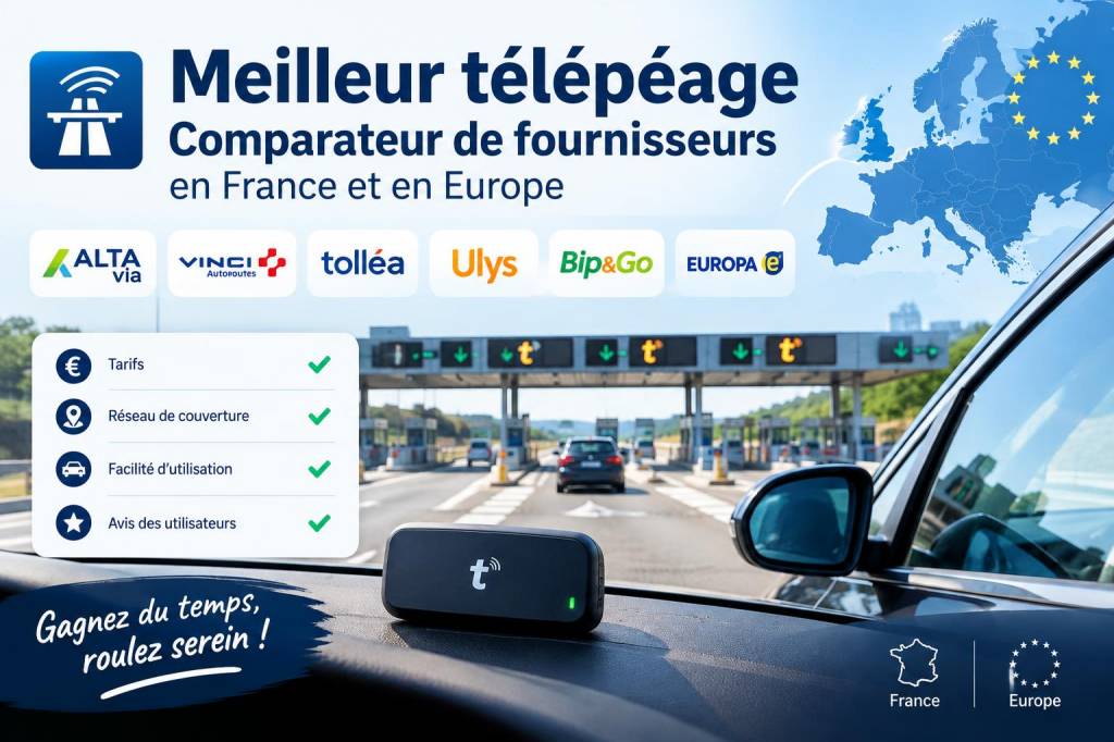 Meilleur télépéage : comparateur de fournisseurs en France et en Europe